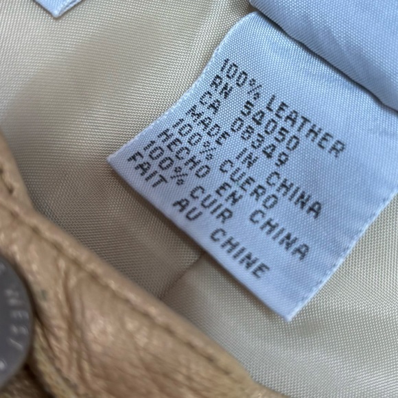 Nine West 100% Leather Y2K  Gold Metallic Pants size 10 NWT Deadstock 90s retro - Picture 3 of 9